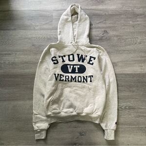 Champion Stowe Vermont Gray Pullover Hoodie Sweatshirt Size XS